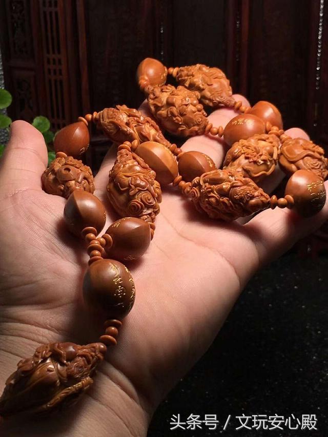 重器橄榄核雕：八仙祝寿，大尺寸梅林核雕作品欣赏
